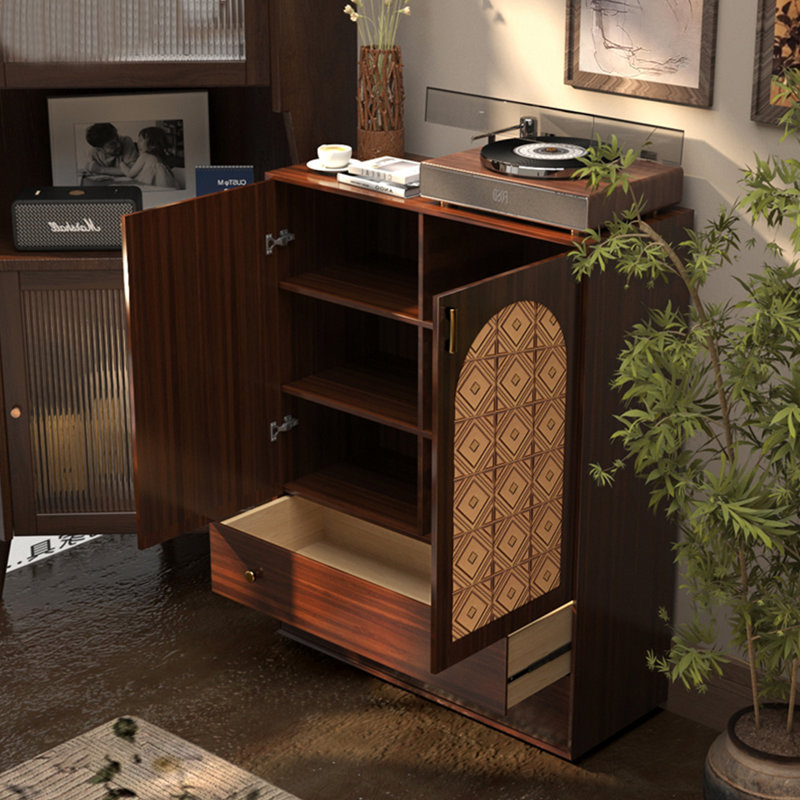 Armoire d'appoint à motif artistique multifonctionnel