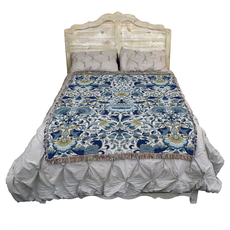 Couverture Pure Country Weavers par William Morris Lodden, L 72 po x L 54 po, Bleu