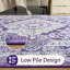 Tapis à motif floral lavable Fillender-103513313