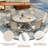 6-Person Aluminum Round Patio Dining Table-1930247075
