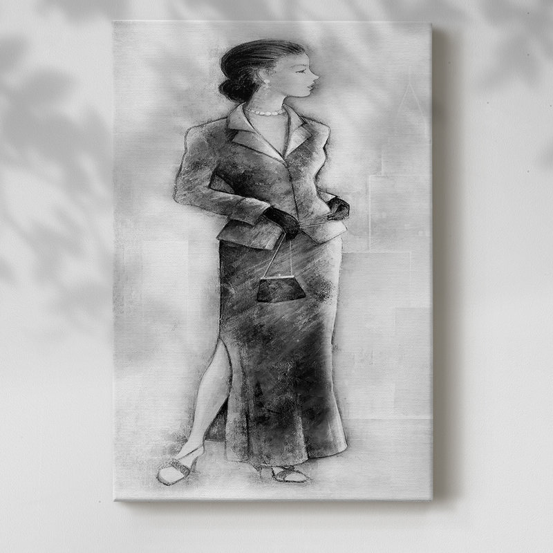 Soirée sophistiquée I - Cavas enveloppés de galerie, H 48 po x l 32 po