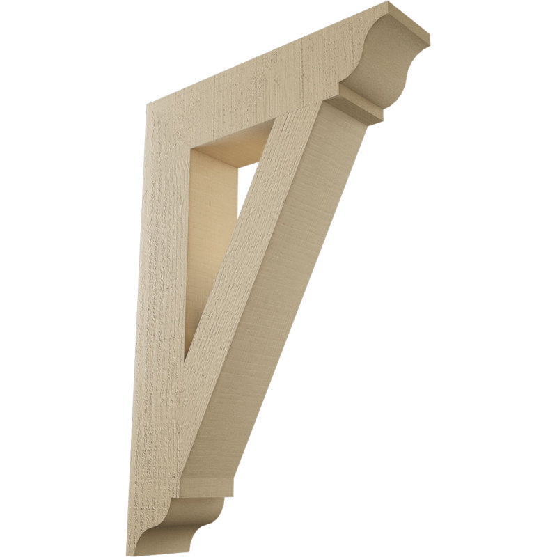 Support traditionnel en cèdre brut à grain de bois TimberThane, H 36 po x l 5,5 po x P 24 po