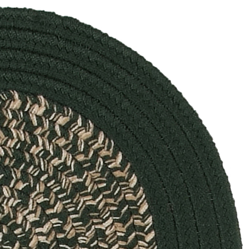 Tapis vert tressé Garrard, Ovale 15 pi x 20 pi