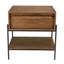 Aalasia 58.5cm W Solid Wood Bedside Table