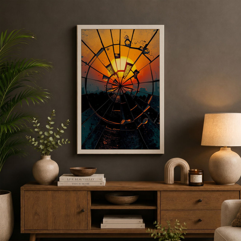 Balloon at Dawn Modern - Wrapped Canvas, 18x12 - 45.7 x 30.5 cm, Taupe Border