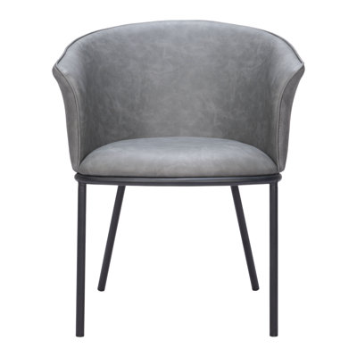 Garston 19.7'' H Faux Leather Upholstered Armchair