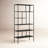 72" H 5-Shelf Etagere Bookcase with Asymmetric Open Shelving — Blackened Bronze Industrial Open Shelving for Living Room or Home Office | Winthrop-688659785-793395881