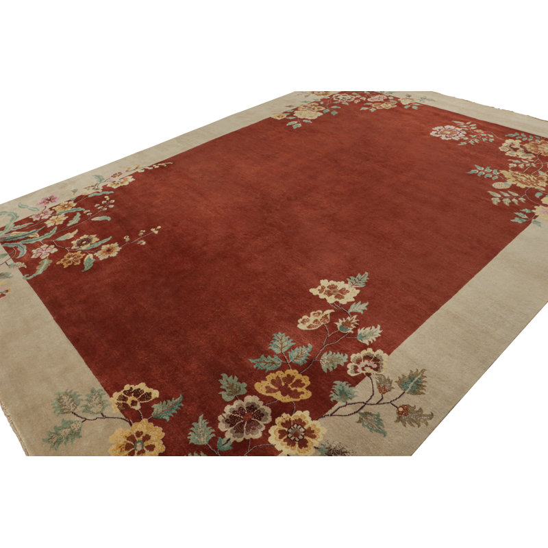 Wool Floral Area Rug
