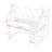 Loft Bed with Canopy, LED String Lights and Built-in Bookshel-1296832021-1296832011