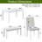 Wooden Rectangular Table With Bench-170614732