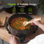 VonShef Electric Frying Pan 5L, 30cm Round Non-Stick Multi Cooker with Glass Lid