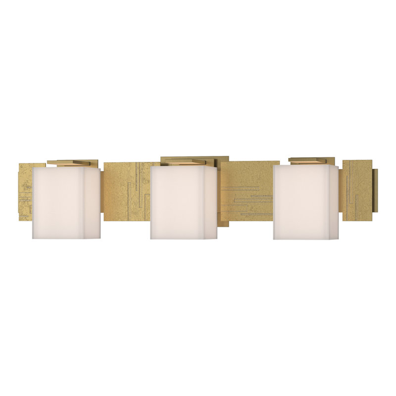 Impressions 3 Light Sconce, Modern Brass