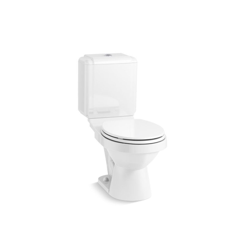 Sterling By Kohler Rockton GPF Round Comfort Height Floor Mounted Kit (Seat Not Included), White