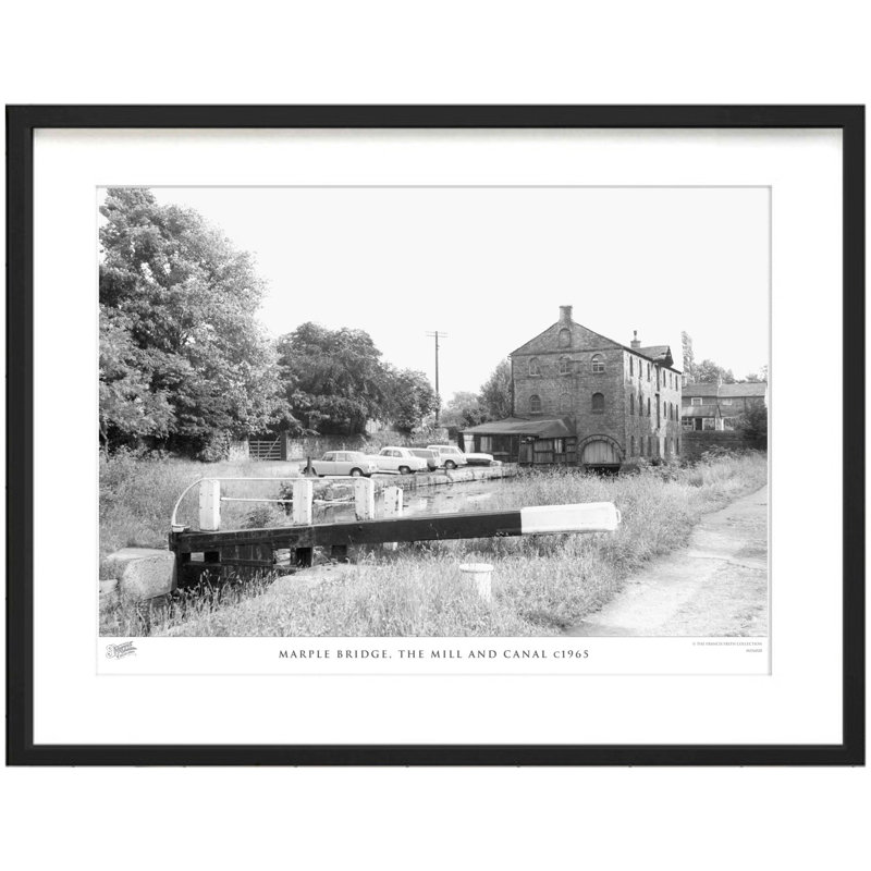 Marple Bridge, The Mill And Canal C1965 by Francis Frith - Single Picture Frame Print, 60cm H x 80cm W x 2.3cm D