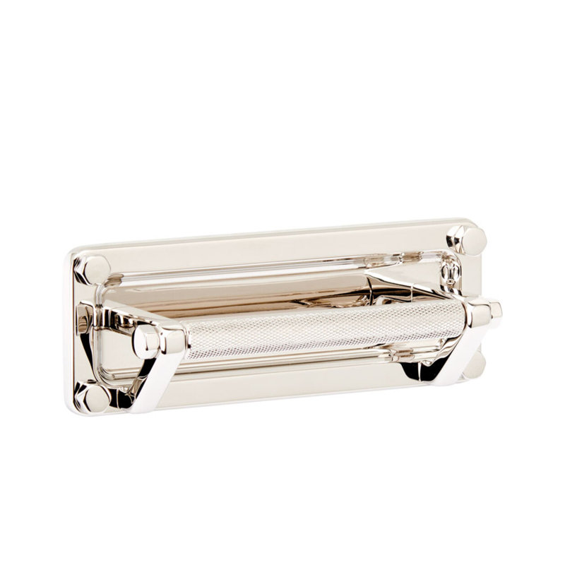 Industrial Cup / Bin Pull, Polished Nickel