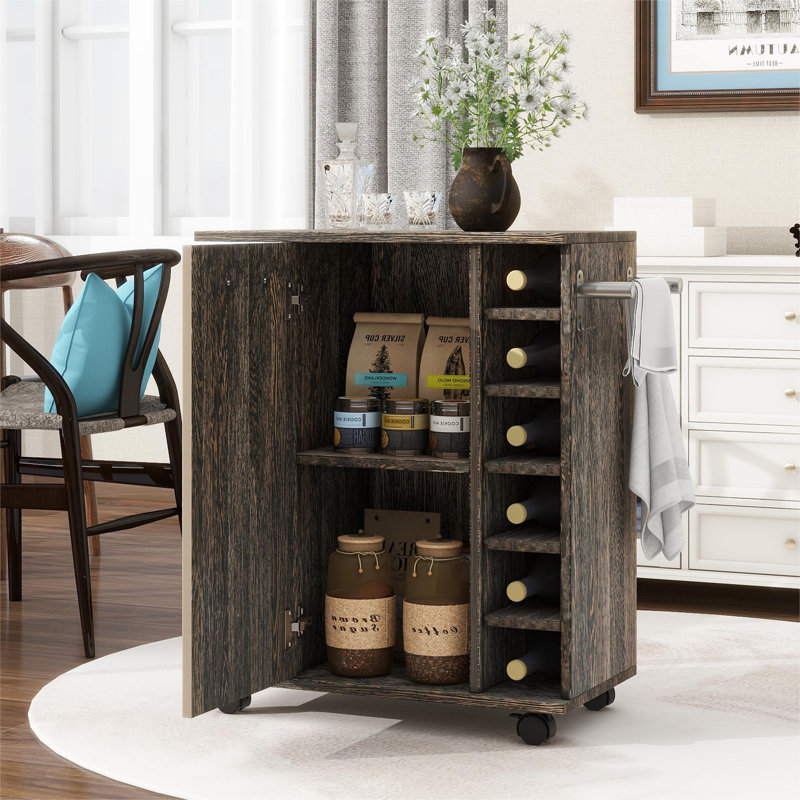 Alyre Wood Kitchen Cart, Brown