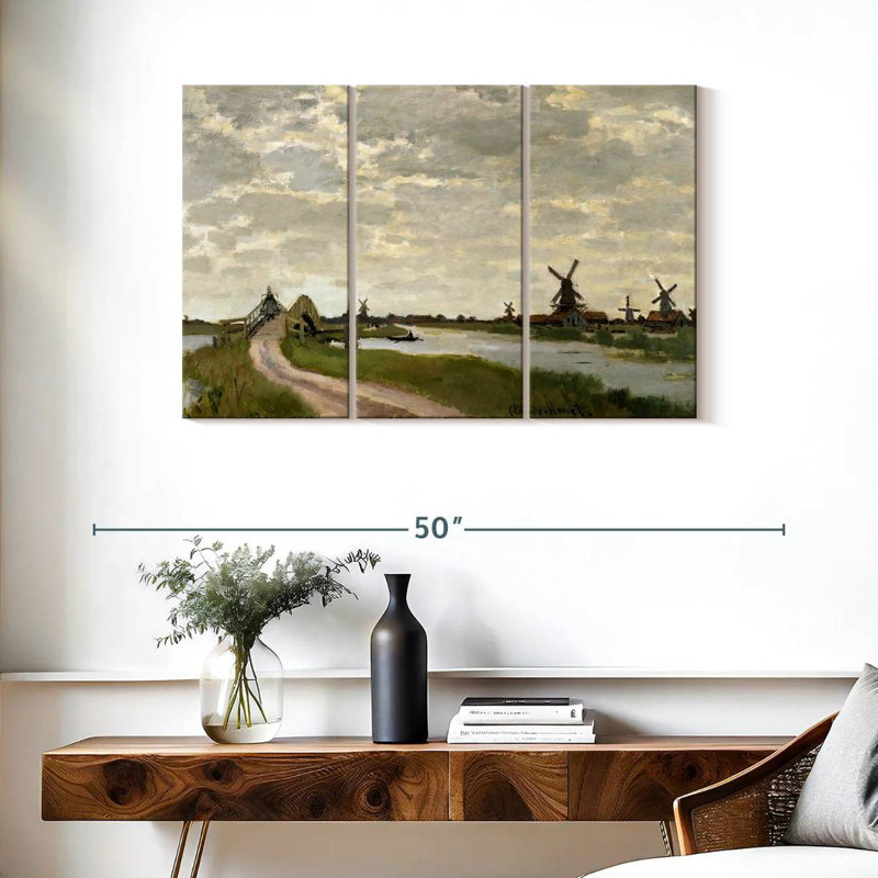 Alvord Windmills Near Zaandam, 24" H x 38" W