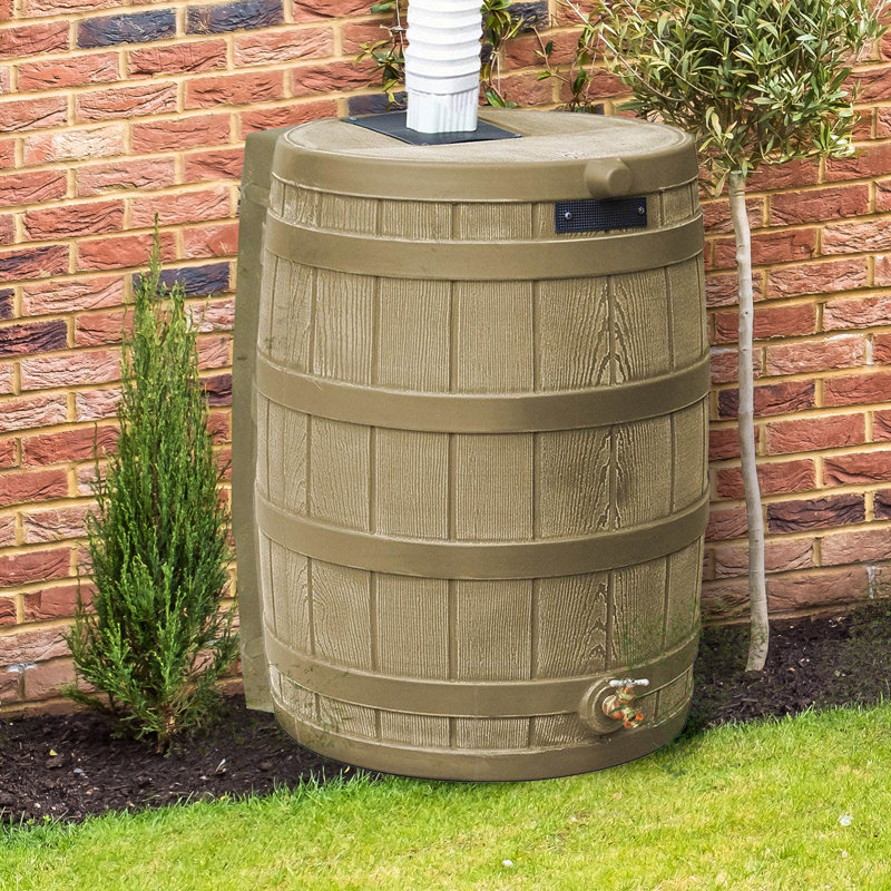50 gallons Baril de pluie en plastique résistant aux intempéries