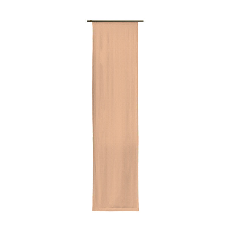 Salley Pinch Pleat semi transparent Single Curtain, 145cm Width x 255cm Drop, Orange