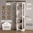 65" Corner Glass Display Cabinet With Led Lights, 4-tier Showcase Display Case With Glass Doors & Human Body Sensor, Curio Cabinet For Collectibles, Figure, Liquor, White-691008550