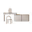 Coiffeuse avec miroir lumineux, 8 tiroirs, 1 chaise