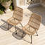 Chaise de patio en rotin