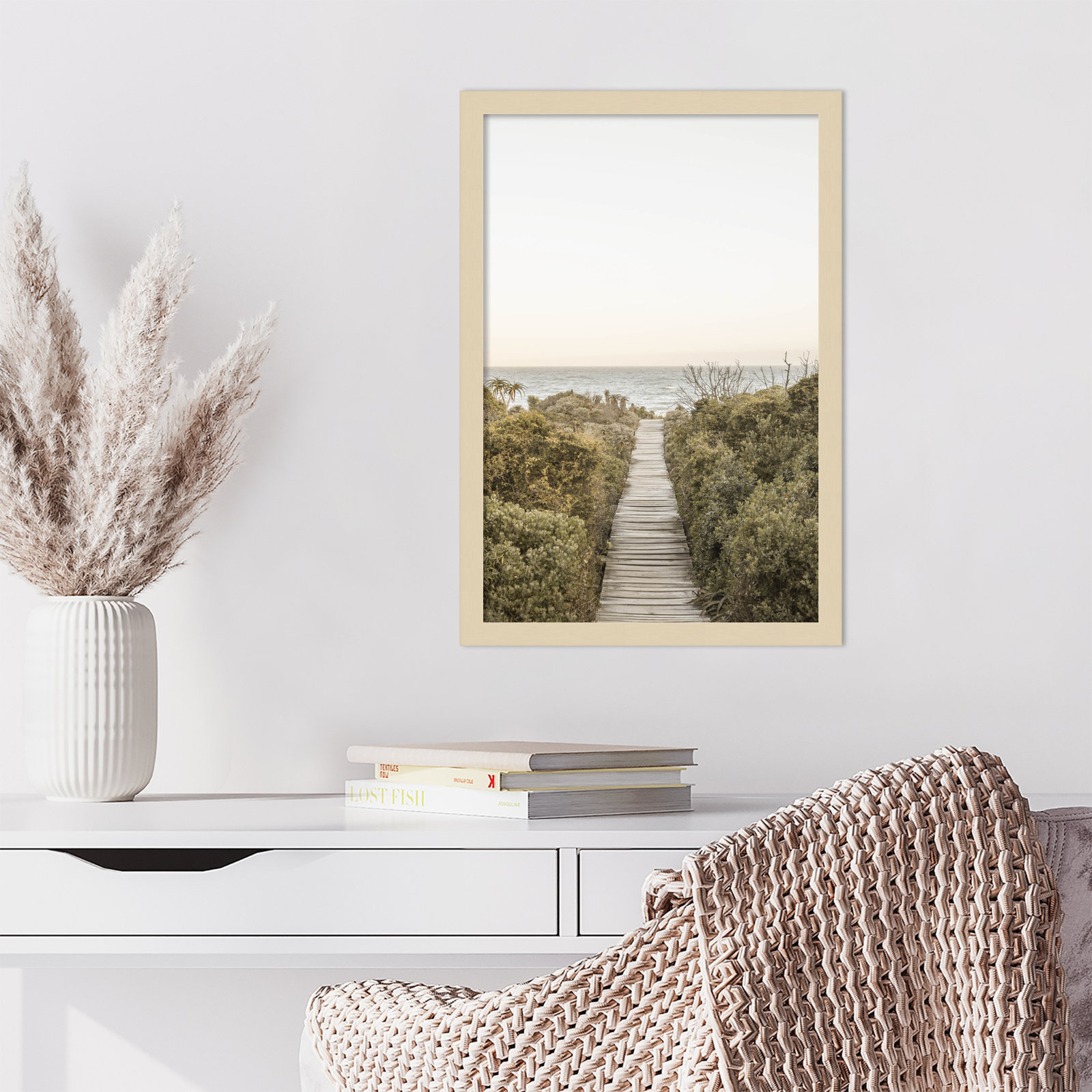 Partlow "Boardwalk" Print by Shot by Clint, 21" H x 15" W, Brown
