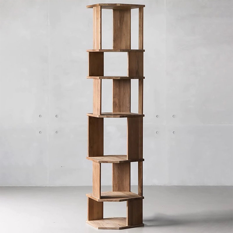 Walnut Modern Solid wood Standard Bookcase, Walnut