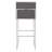 Upholstered Counter Stool with Metal Frame