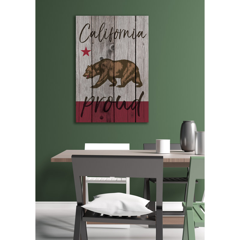 « california fier typographie », impression, Toile tendue, H 20 po x l 16 po
