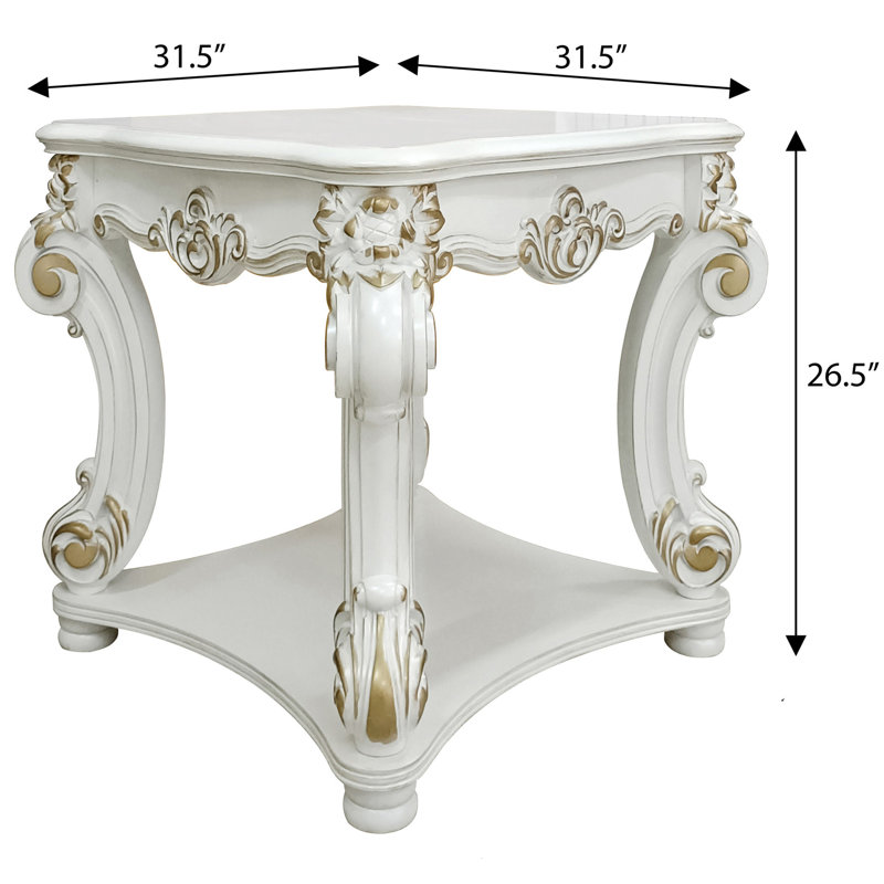 Table de bout rectangulaire Antique Pearl