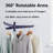Folding Laundry Drying Rack With 3 Rotatable Arms For Hangers-1039032598
