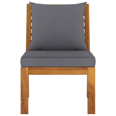 21.3" Wide Acacia Rectangle Patio Sofa with Cushions by Ebern Designs
