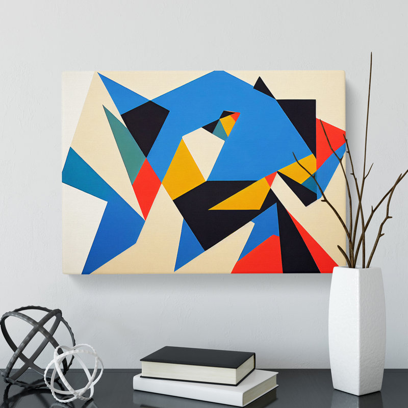 Retro Suprematism Art Vol.1 Abstract - Wrapped Canvas, 35cm H x 50cm W x 3cm D