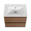 Ensemble de meuble-lavabo mural 24 po avec lavabo en céramique, 2 tiroirs à fermeture en douceur, ensemble Kd-1063786855-1063786858-1063786857