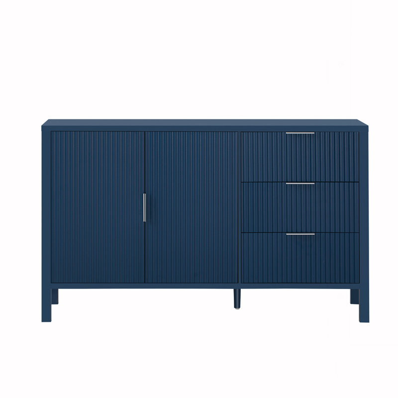 Buffet de rangement avec crochets, Bleu