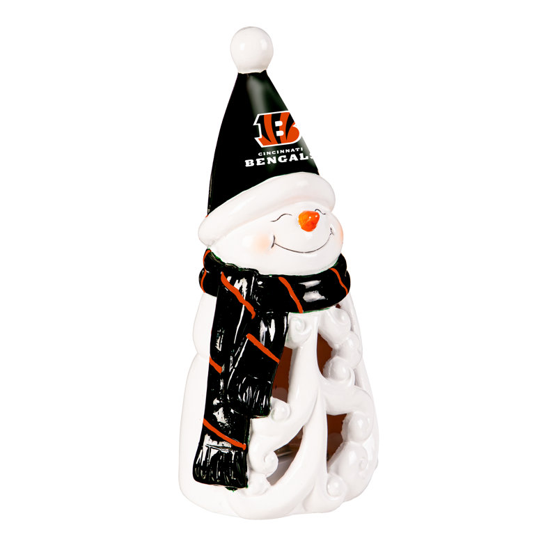 Statuette DEL bonhomme de neige Cincinnati Bengals, 8 po