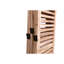 Cloison pliante en bois massif l 82,8 "x H 65", 6 panneaux, naturel