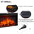 Galgano 39.42'' W Electric Fireplace with 4500 BTU