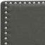 Structure de lit simple tapissier gris anthracite Clean