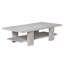 Table basse Humphrey, blanc délavé
