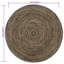 Round Solid Colour Hand Woven Area Rug-2062789797