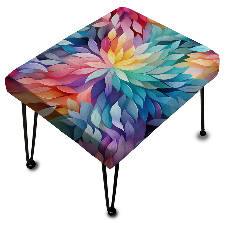 Renewed Energy Mediation - Geometric Rectangle Ottoman
