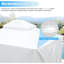 Housse de pavillon de jardin 12 pi x 12 pi pour toutes les conditions météorologiques - imperméable avec parois latérales, fenêtres en filet de polypropylène, utilisation polyvalente à l'extérieur en blanc