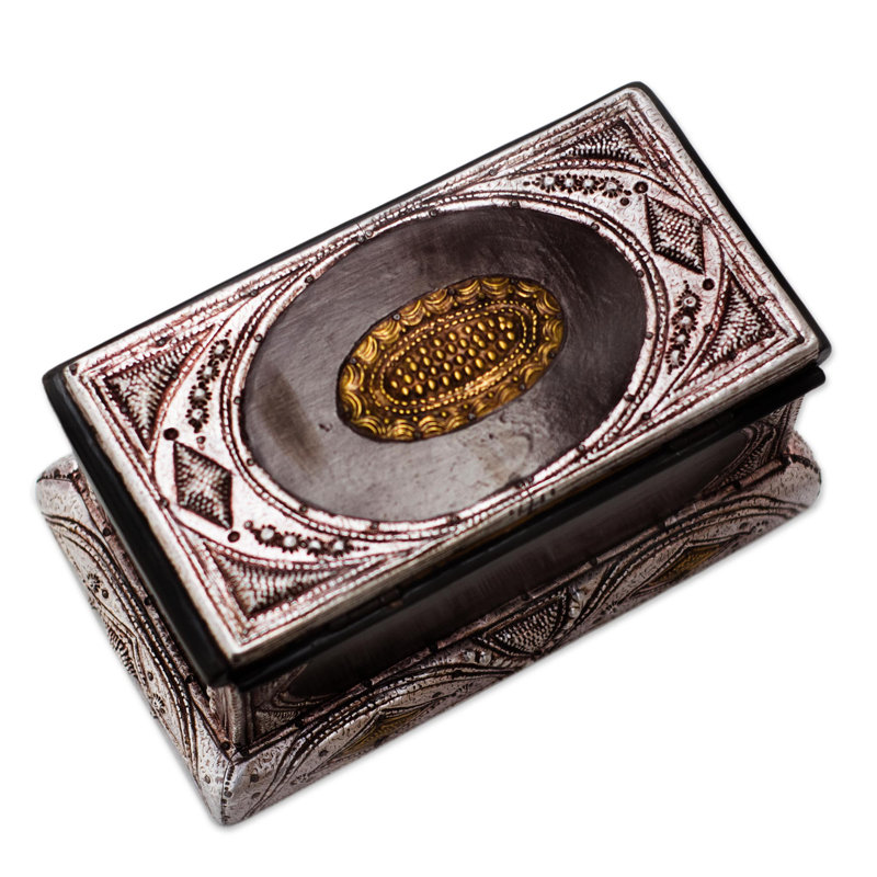 Boîte à bijoux en bois faite à la main Royal Jewels