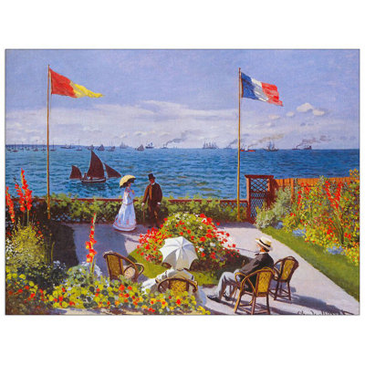 Claude Monet - Single Picture Frame Print on Wood