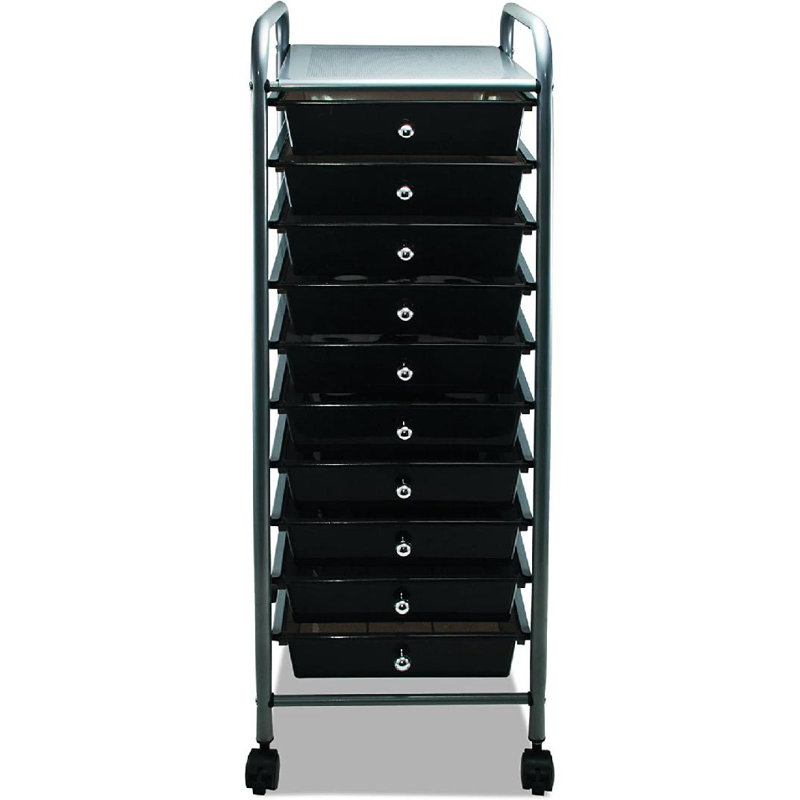 37.6'' H x 15.25'' W File Cart with Wheels