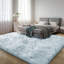 Tapis gris anthracite à poils longs Tie-1637434608