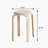Set Of 4 Stackable Stools, Round Backless Chairs