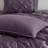 7 Piece Tufted Comforter Set Plum